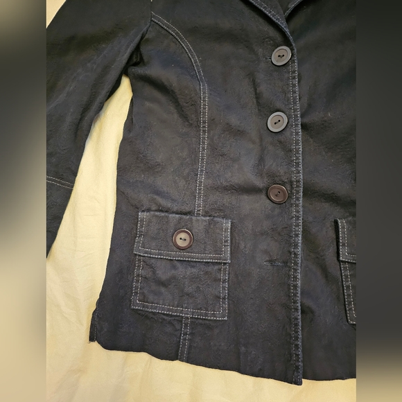 Blue jacket With white stitching - Picture 2 of 6